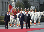 Kim Jong Un da la bienvenida a Lukashenko