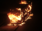 Un incendio calcina la mitad de la flota de autobuses de Burgos