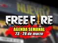 Free Fire: Agenda semanal del 23 al 28 de marzo con Pase Élite y Ruleta de la Suerte