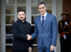 Zelensky visita Madrid y S&aacute;nchez dice que "nadie nos har&aacute; olvidar lo que ocurre en Ucrania"