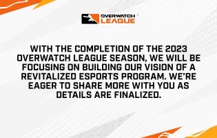Blizzard comparte una actualización sobre el futuro de la Overwatch League