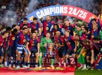 El Bar&ccedil;a celebra la Liga pese a la derrota