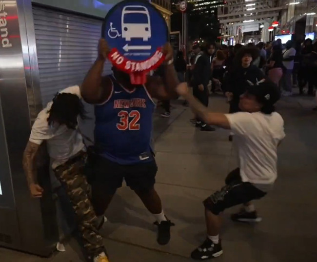 Disturbios, violencia y caos en Nueva York tras la derrota de los Knicks en la NBA