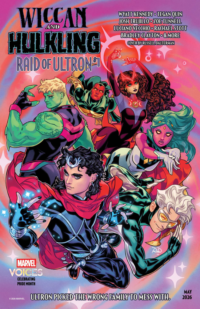 Para celebrar el próximo Mes del Orgullo, Marvel desvela un nuevo cómic protagonizado por Wiccan y Hulkling