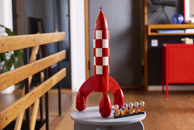 El legendario cohete lunar de Tintín se convierte en un set Lego 