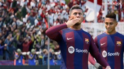 EA Sports FC 24 - Gameplay 4K Barça vs Sevilla partido completo PS5 con comentaristas en español